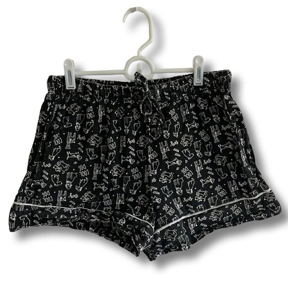 Dog Print Pajama Shorts - Picture 2 of 7